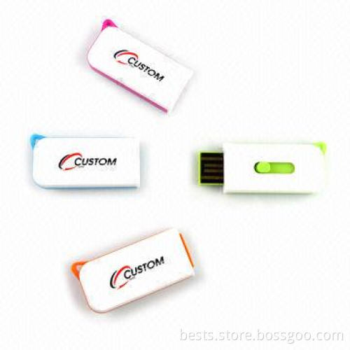 Mini USB Flash Drives with High-speed USB 2.0 Transfer Rate and Metallic Imprint Surface